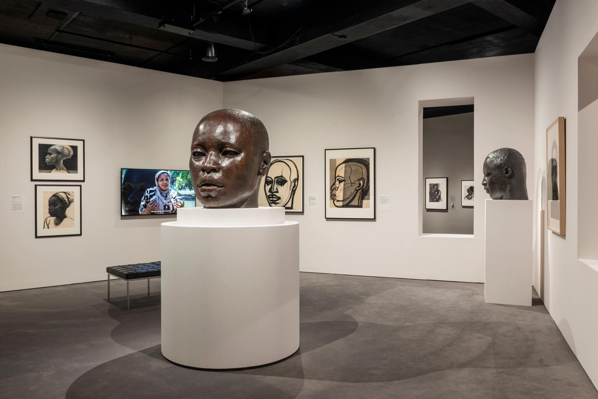 Bronze maquette on a pedestal